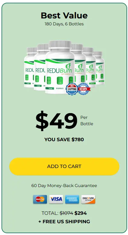 Order ReduBurn 6 Bottles